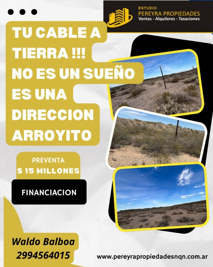 Terreno en Arroyito